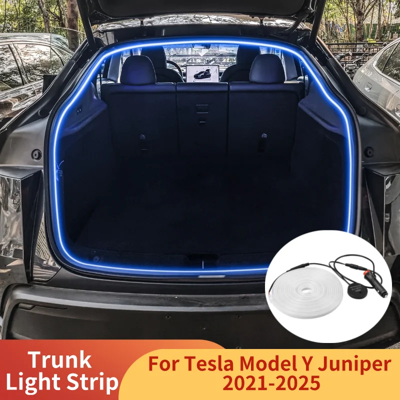 Sfeerverlichting in de kofferbak met LED-verlichting voor Tesla Model Y Sfeerverlichting in de kofferbak met LED-verlichting voor Tesla Model Y