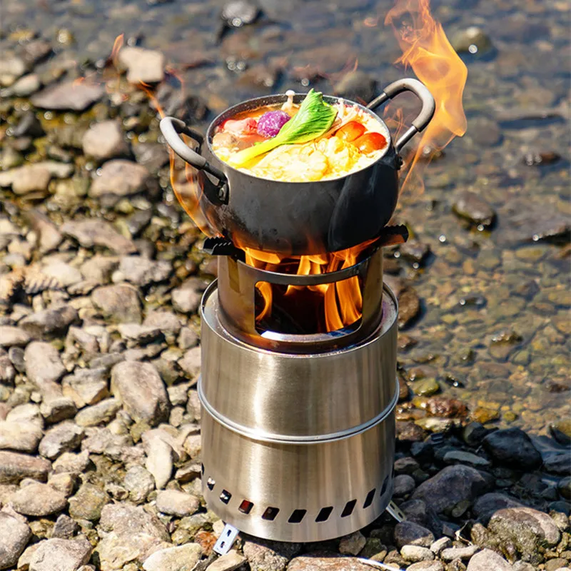 Portable Firewood Brazier Wood Burning Camping SUS Smokeless Fire Pit Outdoor 화로접이식 화로대