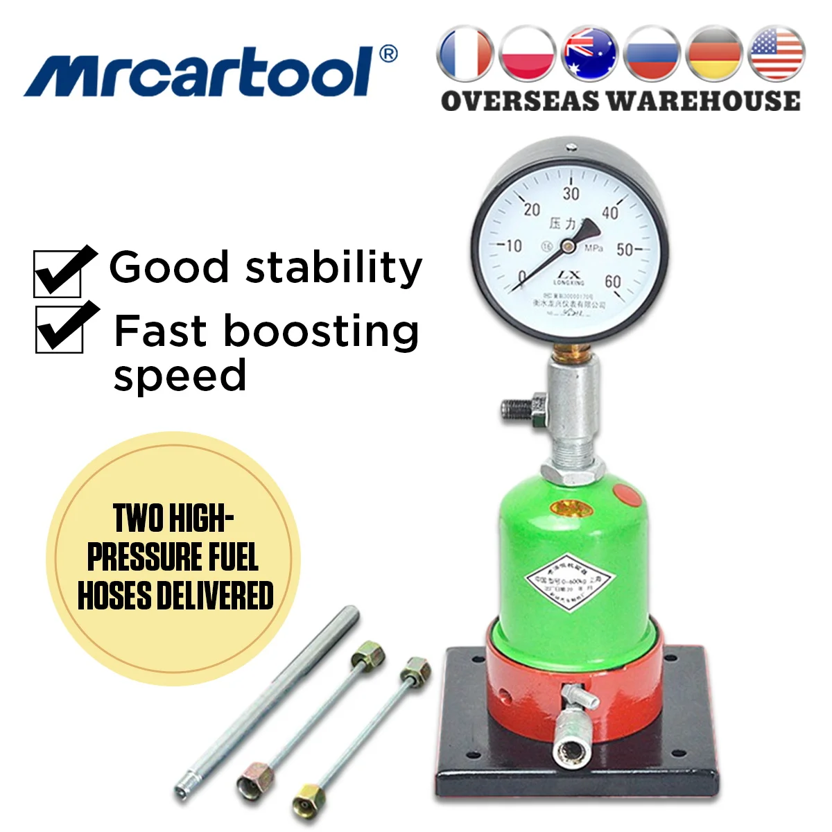 MRCARTOOLDieselInjectorPressureTesterHandInjectorCheckerNozzle