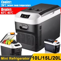 Mini réfrigérateur portable pour voiture, glacière, réchauffeur, camping, caravane, bar, utilisation pour les touristes, 10l, 15l, 20l 1