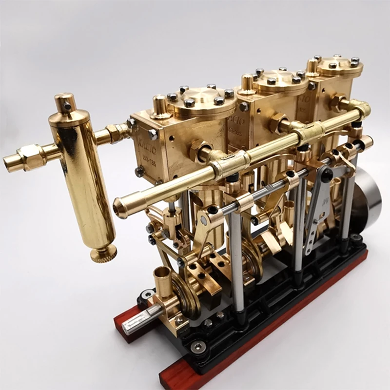 KACIO-motor de vapor doble de tres cilindros, dispositivo de arranque gran par, modelo disponible para modelo de barco, juguetes Steampunk, LS3-13S _ - AliExpress Mobile