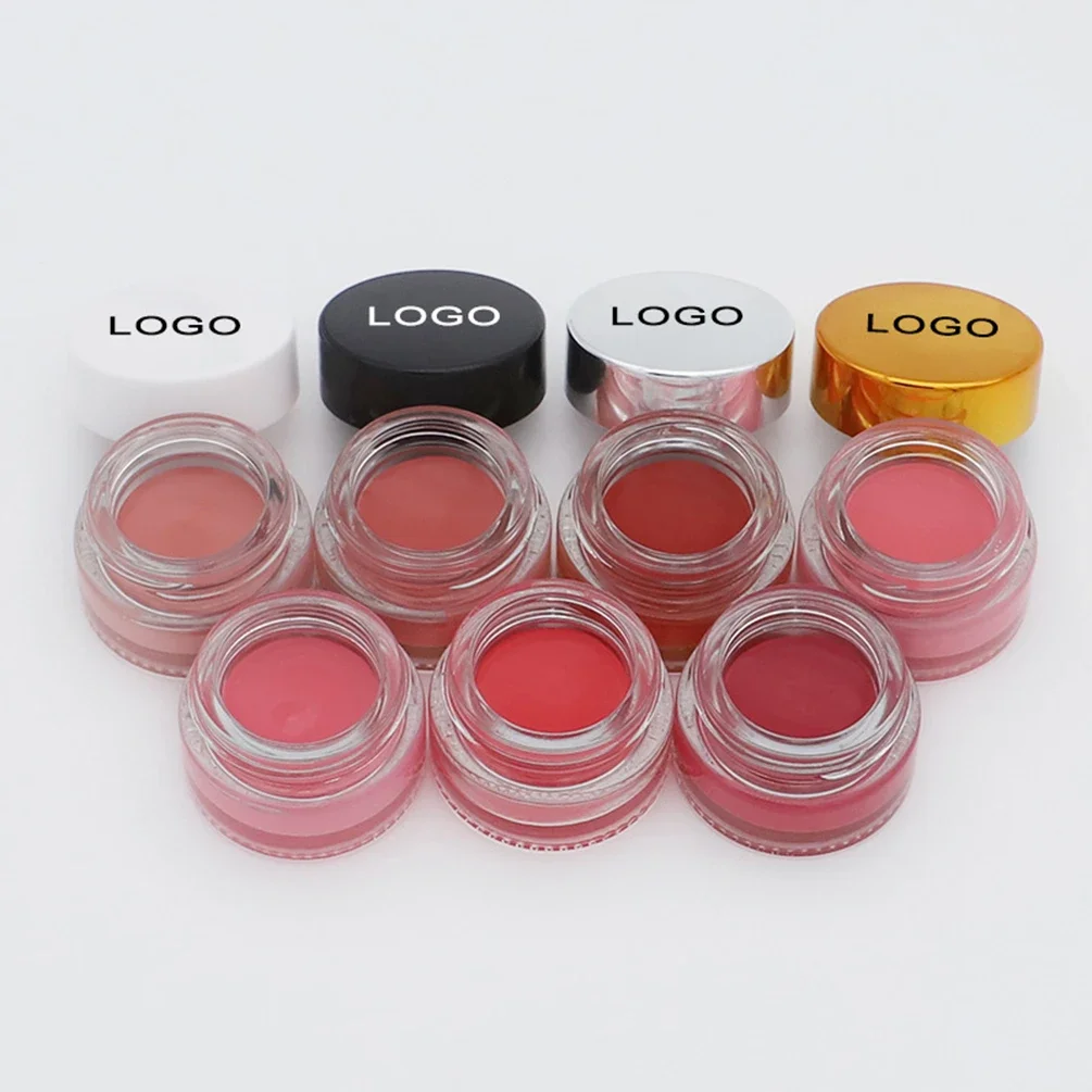 

Private Label 7-color Blush Cream Custom Logo Natural Blusher Face Makeup Pigment Brightens Complexion Transparent Canned Bulk