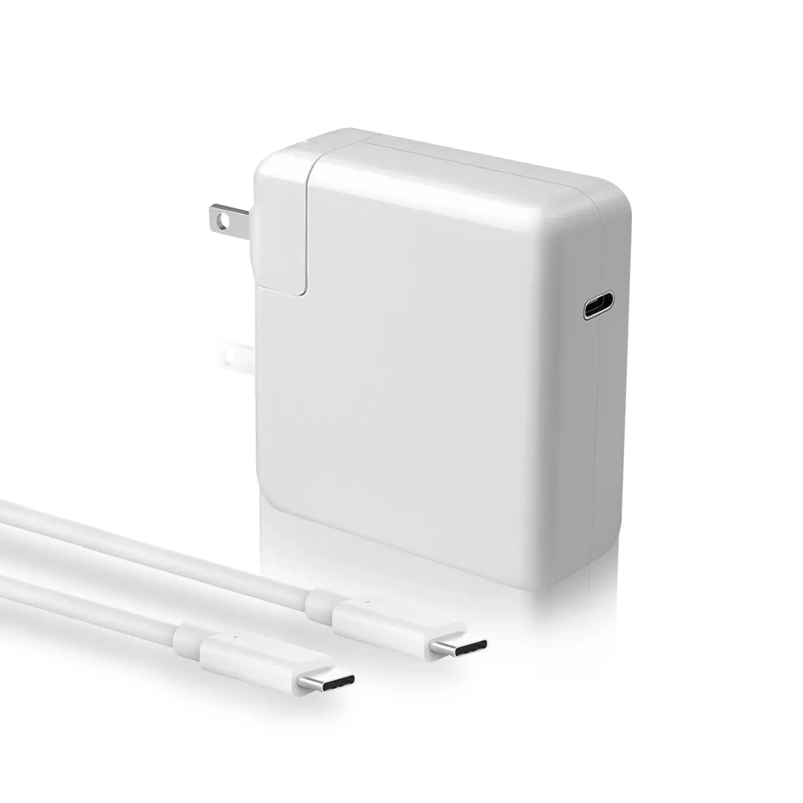 Reletech USB C 고속 충전기, USB C 포트, 맥북 프로, 에어, 아이패드 프로, 삼성 갤럭시 및 모든 USB C 장치, 케이블 포함, 96W 