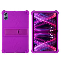 Enhanced Tablet Case with Shockproof Airbags and Soft Silicone Stand - 12 - Inch Protective Shell for Odea A12 (PURPLE)