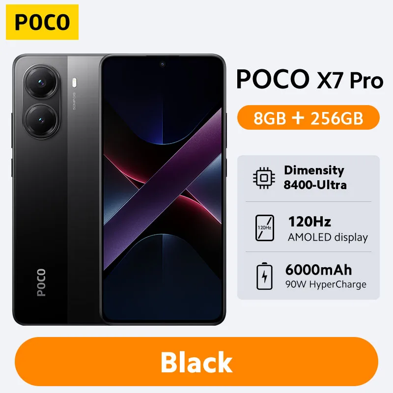 POCO X7 Pro Global Version Smartphone 256GB/512GB 90W Charge