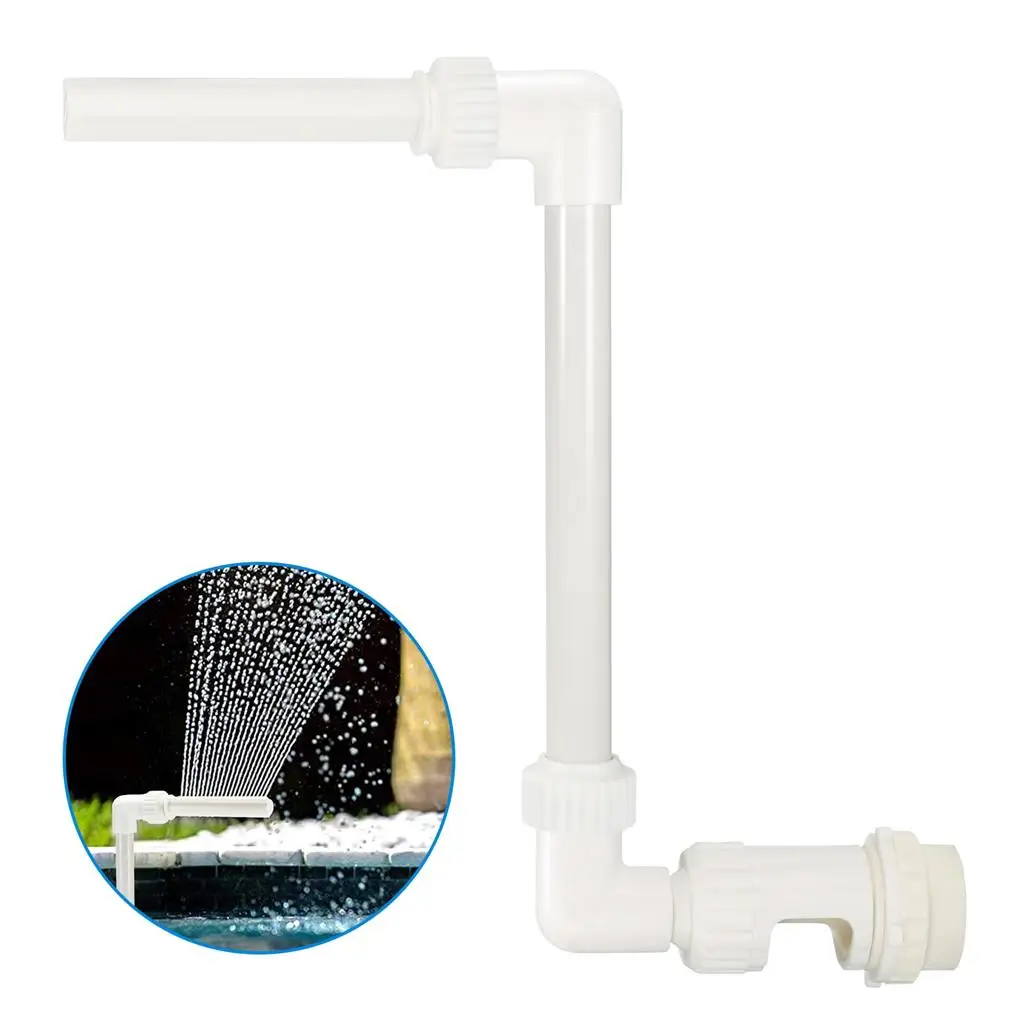 

Swimming Pool Waterfall Fountain Kit Easy Installation PVC Safe Tough Waterfall Fountain Tube Water Spay Kits Outdoor