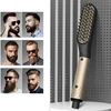 Multifunctional Electric Heated Men Beard Comb Fast Heating Portable Travel Anti-Scald Beard Straightener Press Hot Comb 1