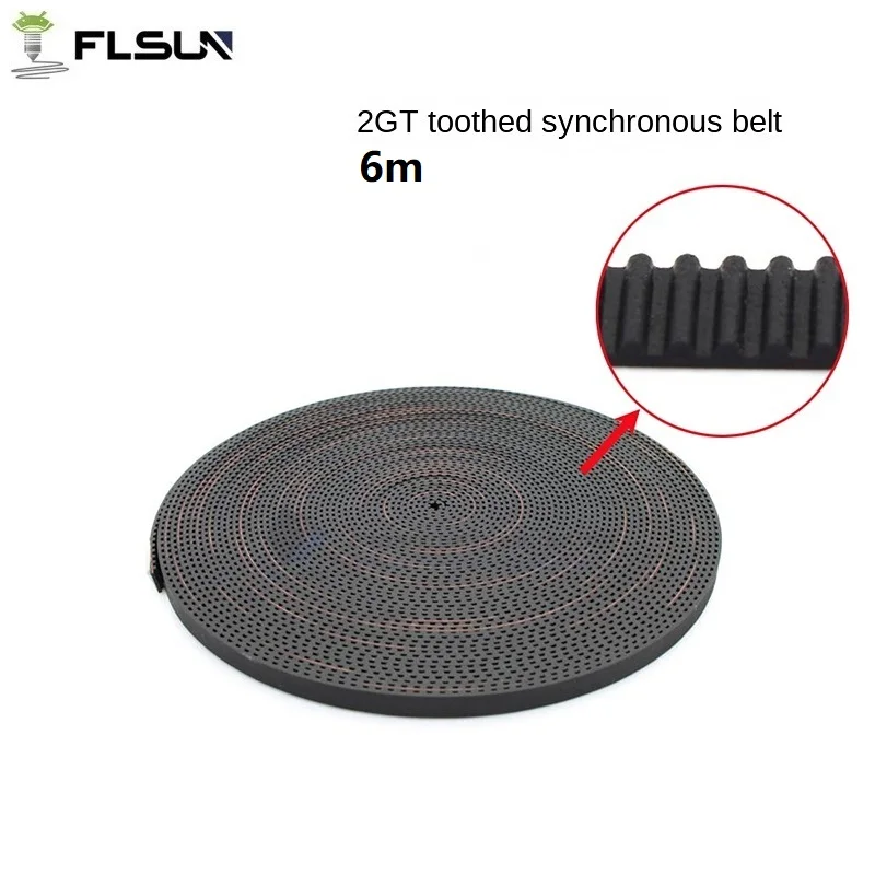 FLSUN QQS PRO Q5 2GT Zahntyp Synchronriemen 3D-Druckerzubehör 6 mm breit 2 mm Antriebssynchronisation Großhandel