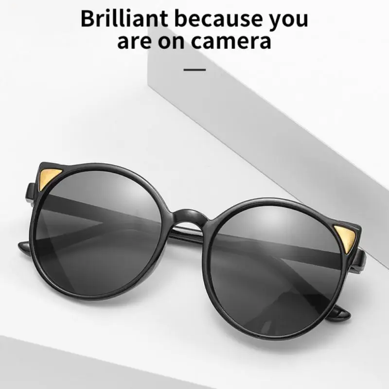 New Cat Ear Sunglasses For Kids Personalized Fashion Children Summer Shades Sun Protection Sun Glasses Gafas De Sol_voghion.com