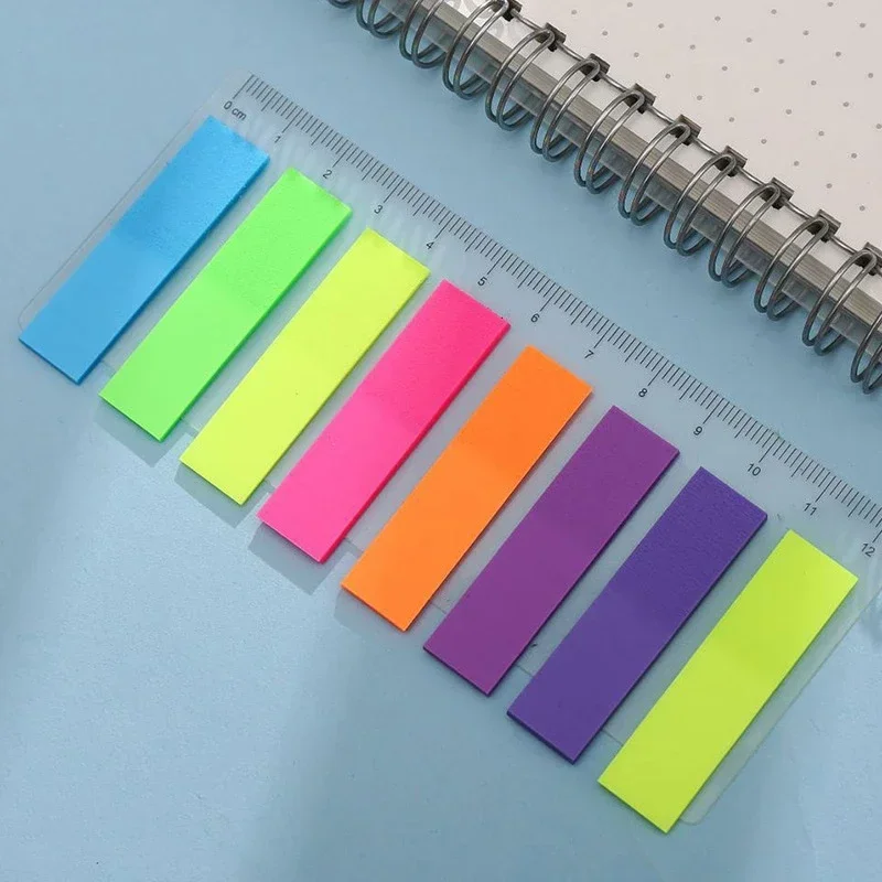 Clear Sticky Notes and Page Markers Set - Transparent Notepad and Bookmarks for Organizing and Planning