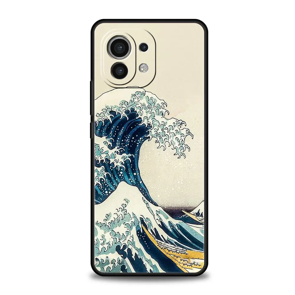 Stylish Blue Wave Soft Phone Case