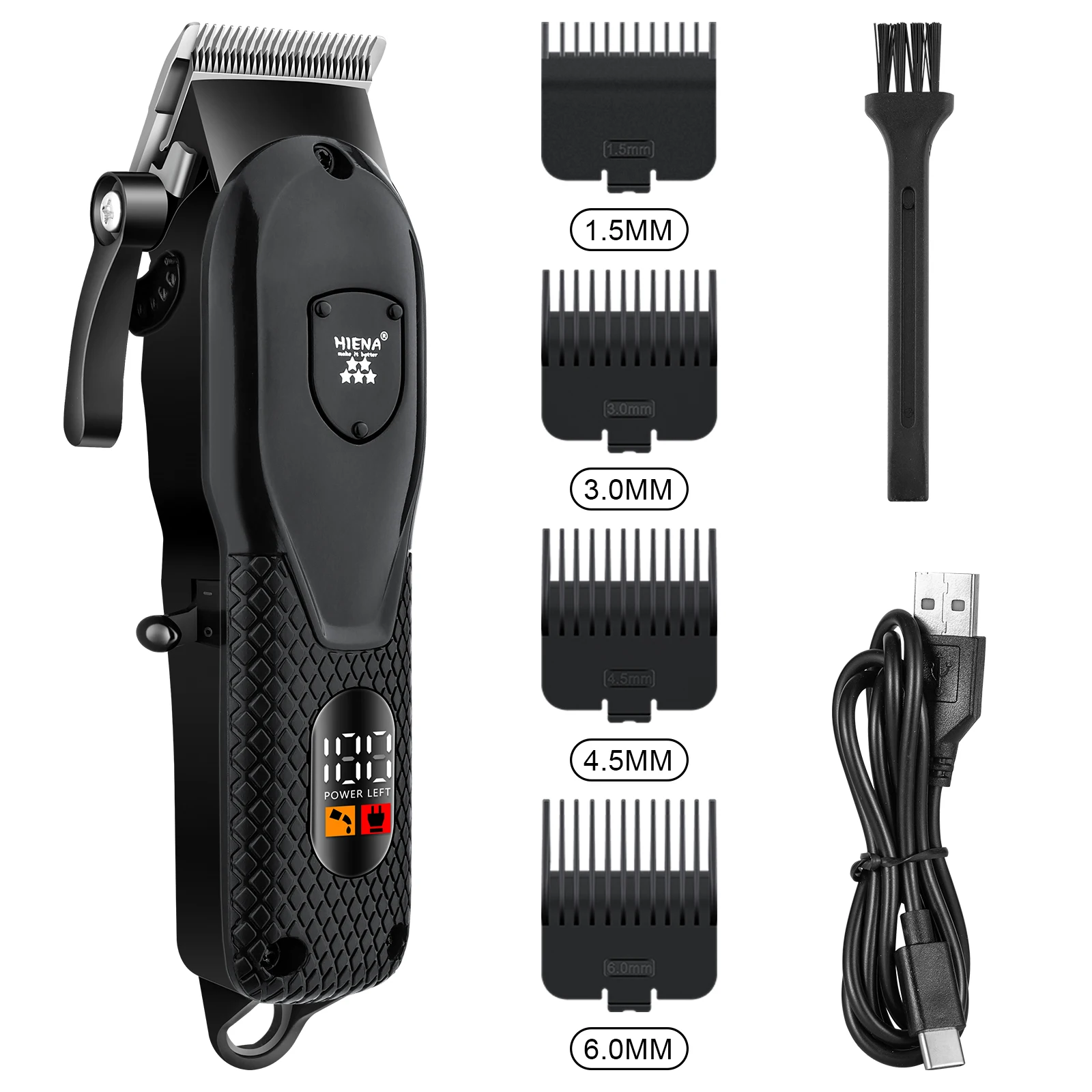 HIENA trimmer hair cutting machine Retro style Barber shop Machines for cutting hair professional barber trimmer HYN-228 2