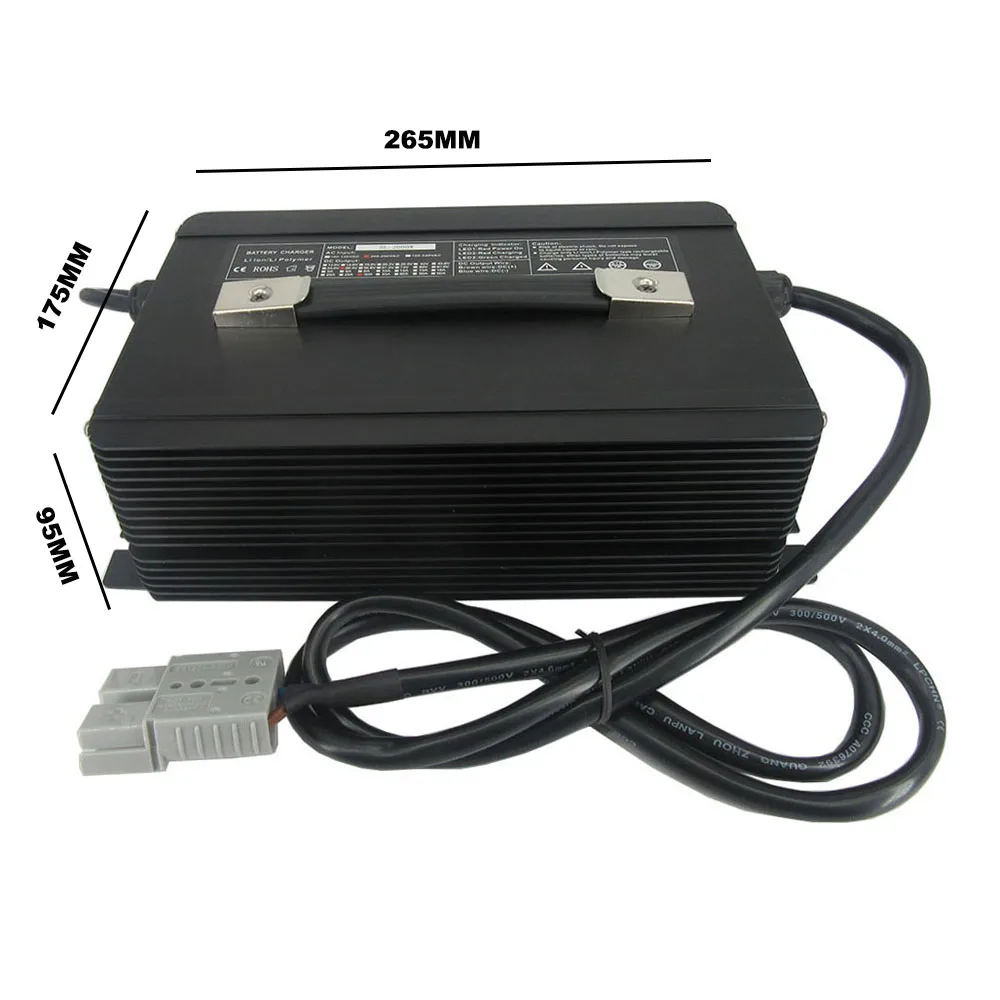 2000W 58.8V 30A 25A 20A Lithium Battery Fast Charger For 14S 52V 51.8V Li ion RV Forklift Energy Storage Smart Chargers