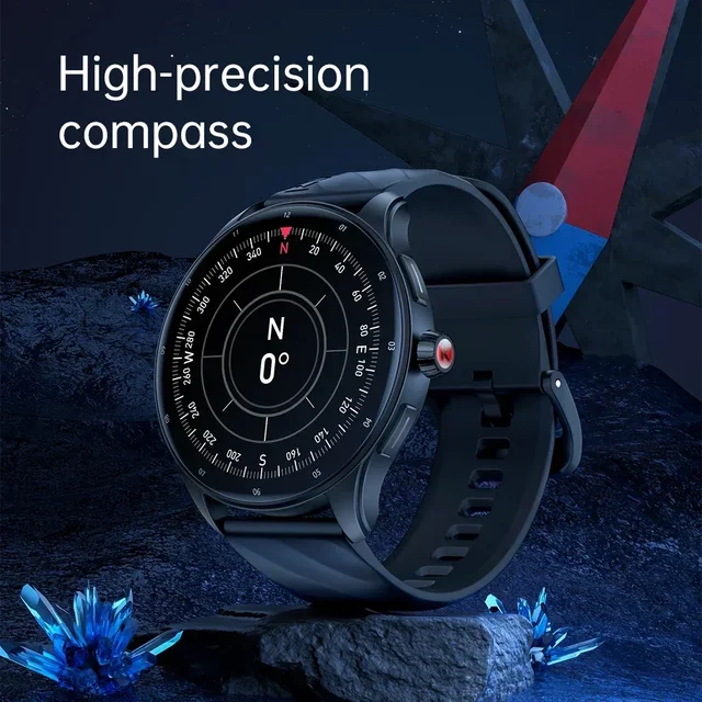 New KUMI GW5 Pro 1.43' AMOLED NFC Waterproof IP68 Bluetooth 5.2 100+ Sport Heart Rate Blood Pressure Oxygen Monitor Smartwatches 4