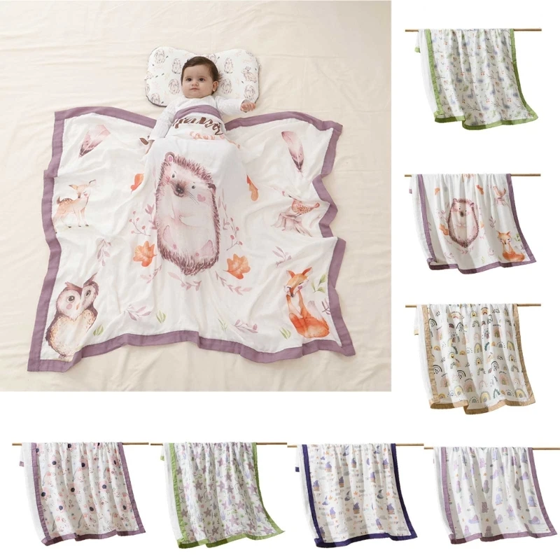 최고 안락한 면 모슬린 Swaddle 담요 연약한 누비이불