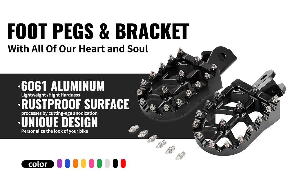 E-bike Foot Peg For CRF230 Surron Talaria Motorcycles CNC Parts Footpeg Footpedal Electric Dirt Bicycle Pedal Off-Road Motocross