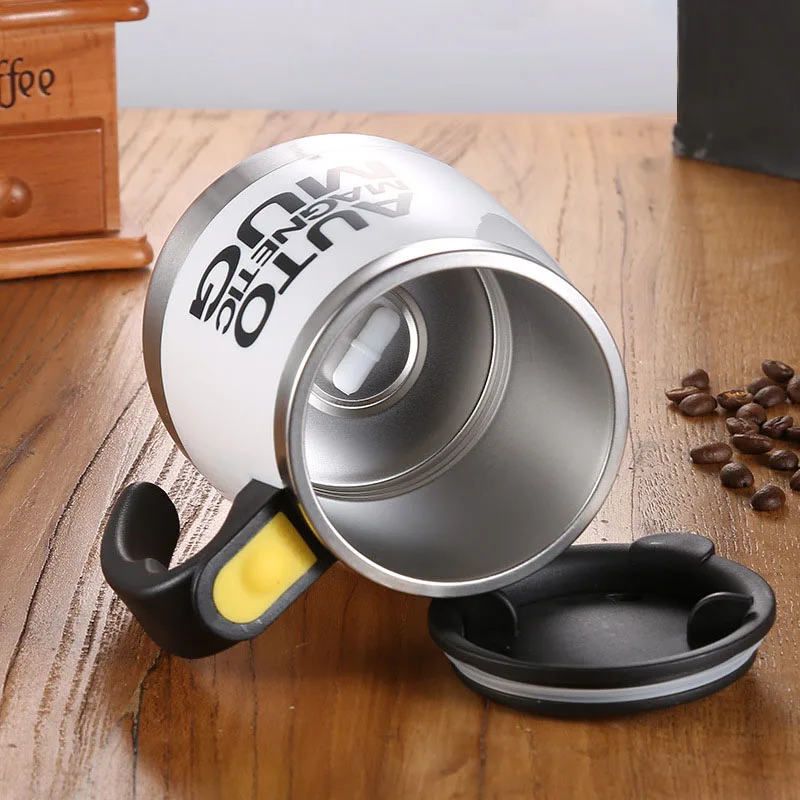 Electric Automatic Magnetic Stirring Mug Smart Mixer Coffee Thermos Cup Stainless Steel Juice Milk Mixing Cup Cute Water Bottle