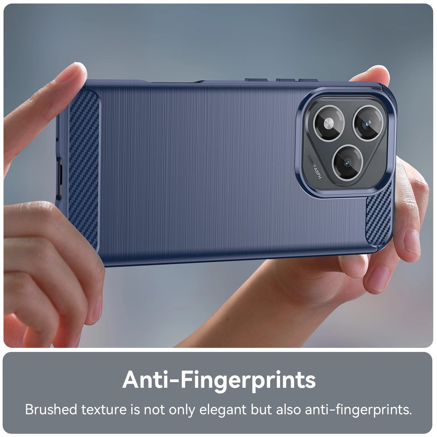 Premium Carbon Fiber Soft TPU Silicone Back Cover