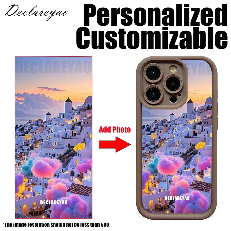 Personalisierte DIY individuelle Foto individuelle Hülle für Apple iPhone 16 Pro Max 15 14 Plus 13 12 Mini 16e Cover Bild Silikon weich – Detail 3