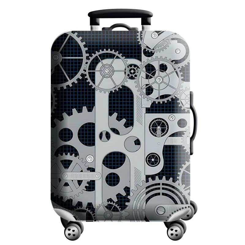 thumbnail image 1 of Funda protectora de equipaje con diseño de mapa del mundo, elástica y gruesa, con cremallera, para maletas de 18 a 32 pulgadas, fundas para carrito, accesorios de viaje, 1 of 5