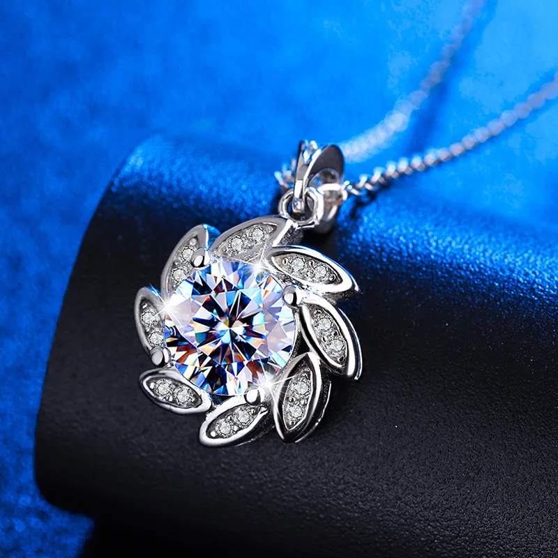 

Модное ожерелье из драгоценных камней с искусственной подвеской для женщин серебро 925 пробы романтический свадебный подарок ювелирные изделия ко Дню Святого Валентина