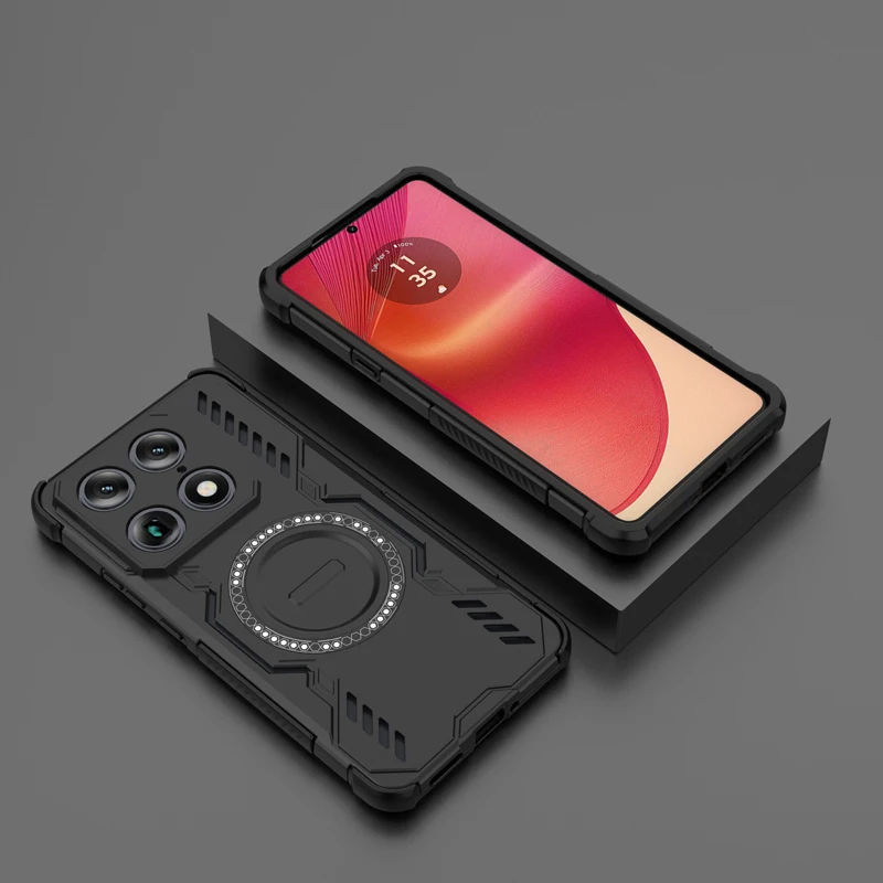 ELVEV Signature Magnetic Anti-Slip Phone Case - Hard PC + Soft TPU