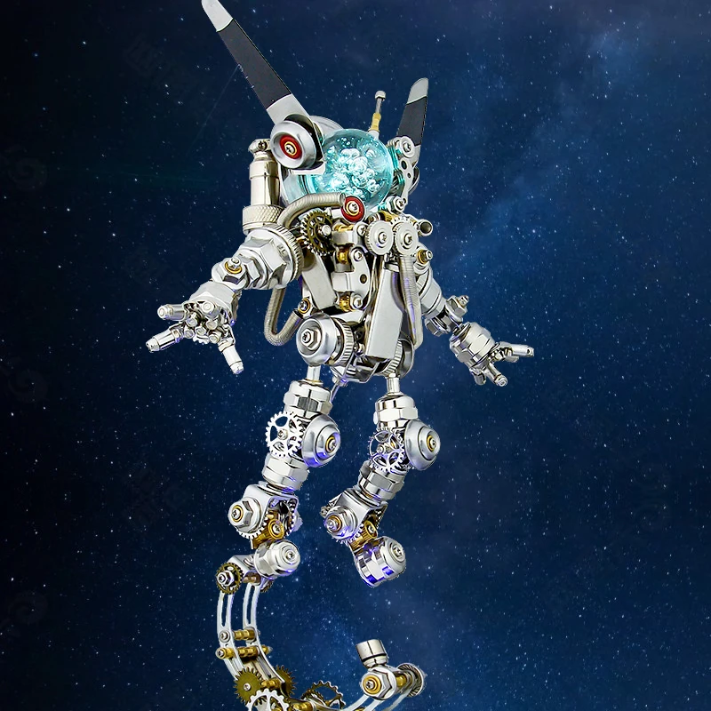 Metal assembly model mechanical rabbit precision diy assembly toy children's boy birthday gift International Children's Day