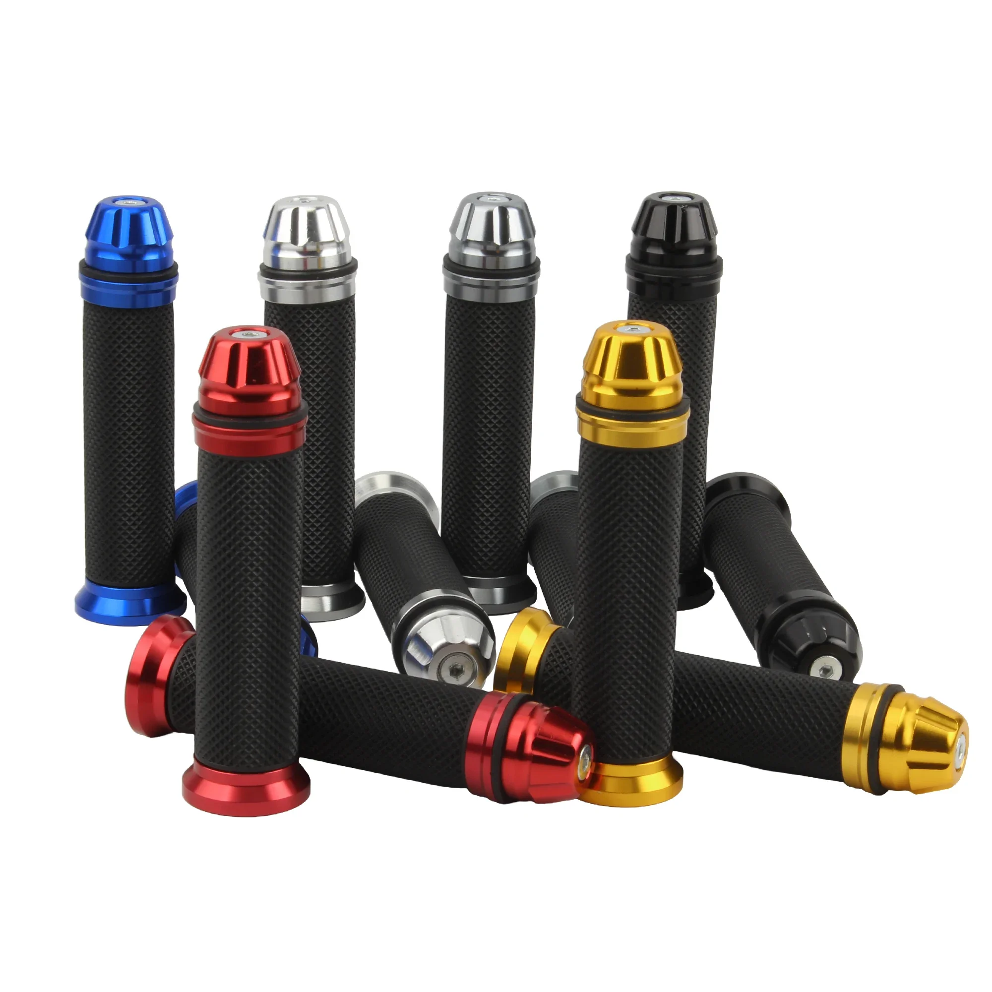 Rubber Motorcycle Handlebar Grips for Bikers and Scooters