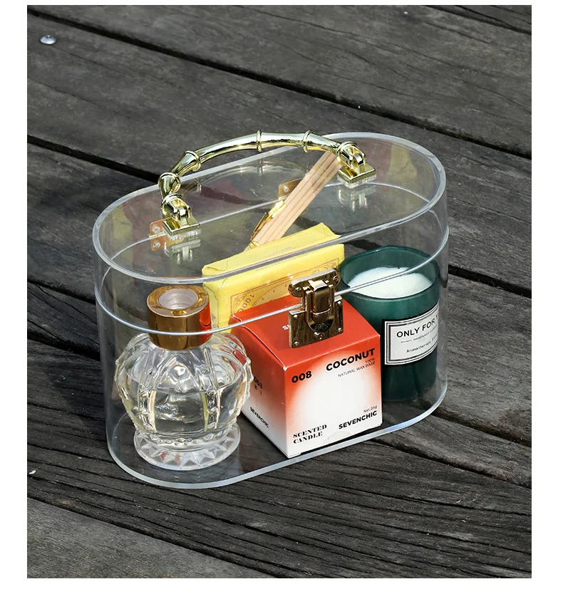 Gift Boxes Acrylic Treat Box with Bamboo Handle Acrylic Gift Box Ideas  Decorative Boxes for Organizing Jewelry Flower Wedding - AliExpress