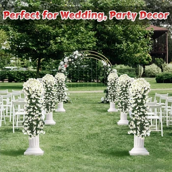 1PC Artificial Flowers Silk Violet Wall Hanging Wedding Scene Decor Home Potting Outdoor Garden Party Festival diy gifts Hotsale 2