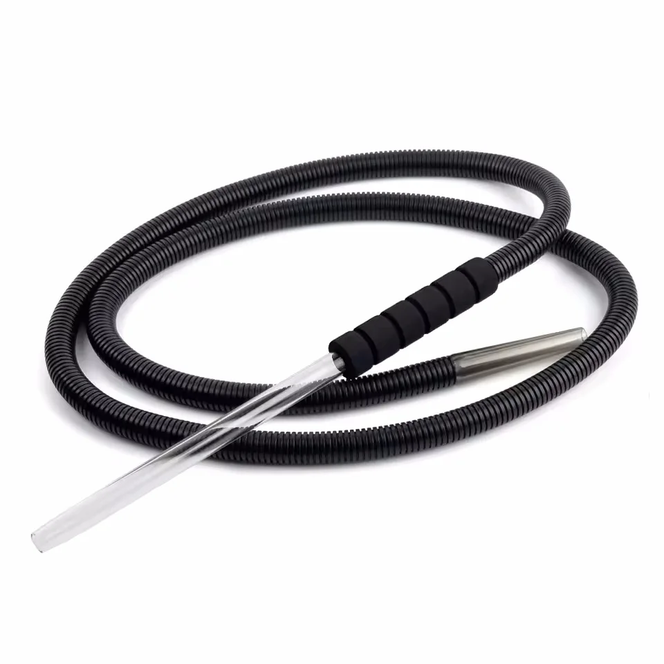 Disposable Hookah Hoses Glass Handle Mouth Tips Glass Pipe for Smoke Shisha Lounge Chicha High Quality Accessories