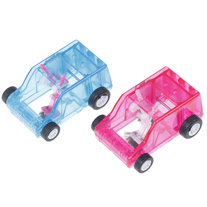 1Pcs Mini Desktop Cleaning Car Pencil Shavings Rubber Cleaner Garbage Truck Sliding Sweeper