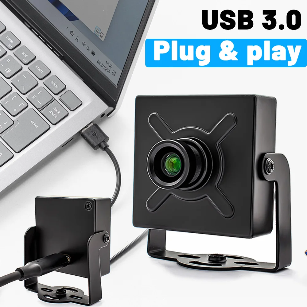 USB3.0 Camera 2.3MP 120FPS Global Shutter Industrial Metal Box With No Distortio