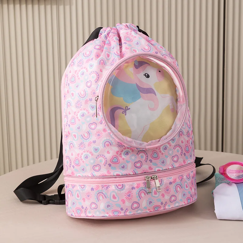 New Waterproof Swim Backpack with Dry Wet Separation Large Capacity Travel Gym Bag 4