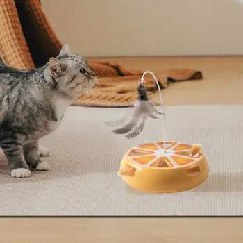 Cat Turntable Kitten Toys Self-Employment Interactive Cat Turntable Cat Exercise Toy Intelligent Smart Cat Toy for Living Room 3