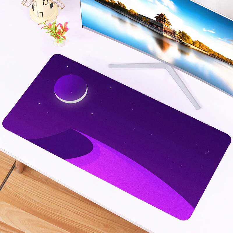 Purple Large Mouse Pad Gamer Custom Gaming Mousepad Cute Keyboard Mouse Mats Carpet Office Computer Laptop Table Desk Mat