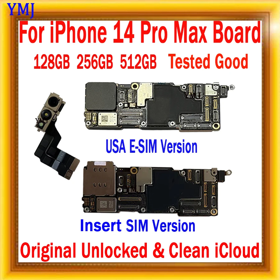 

Original Unlocked For iPhone 14 Pro Max Motherboard 128GB/256G With IOS System MainBoard Tested Well No ID Account Logic board