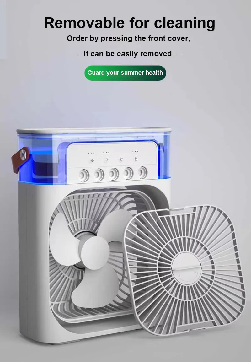 New Usb Water Mist Funny Humidification Fan Home Outdoor Water Mist Spray Steam Sprayer Cooling Air Conditioner Humidifier Electric Fan