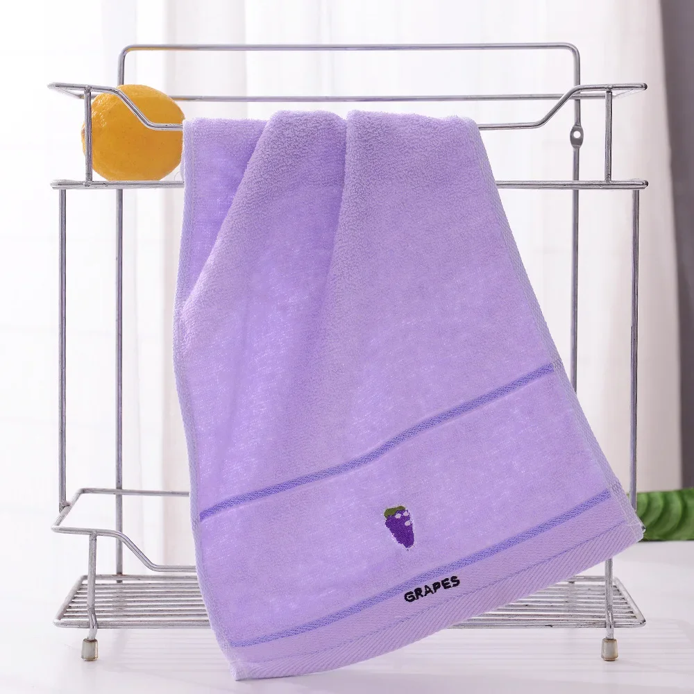 Description Picture 6 of item50x25cm Soft Cotton Baby Bath Towel Cartoon Fruit Face Towel Newborn Infant Kids Soft Absorbent Washcloth Children Shower Towels