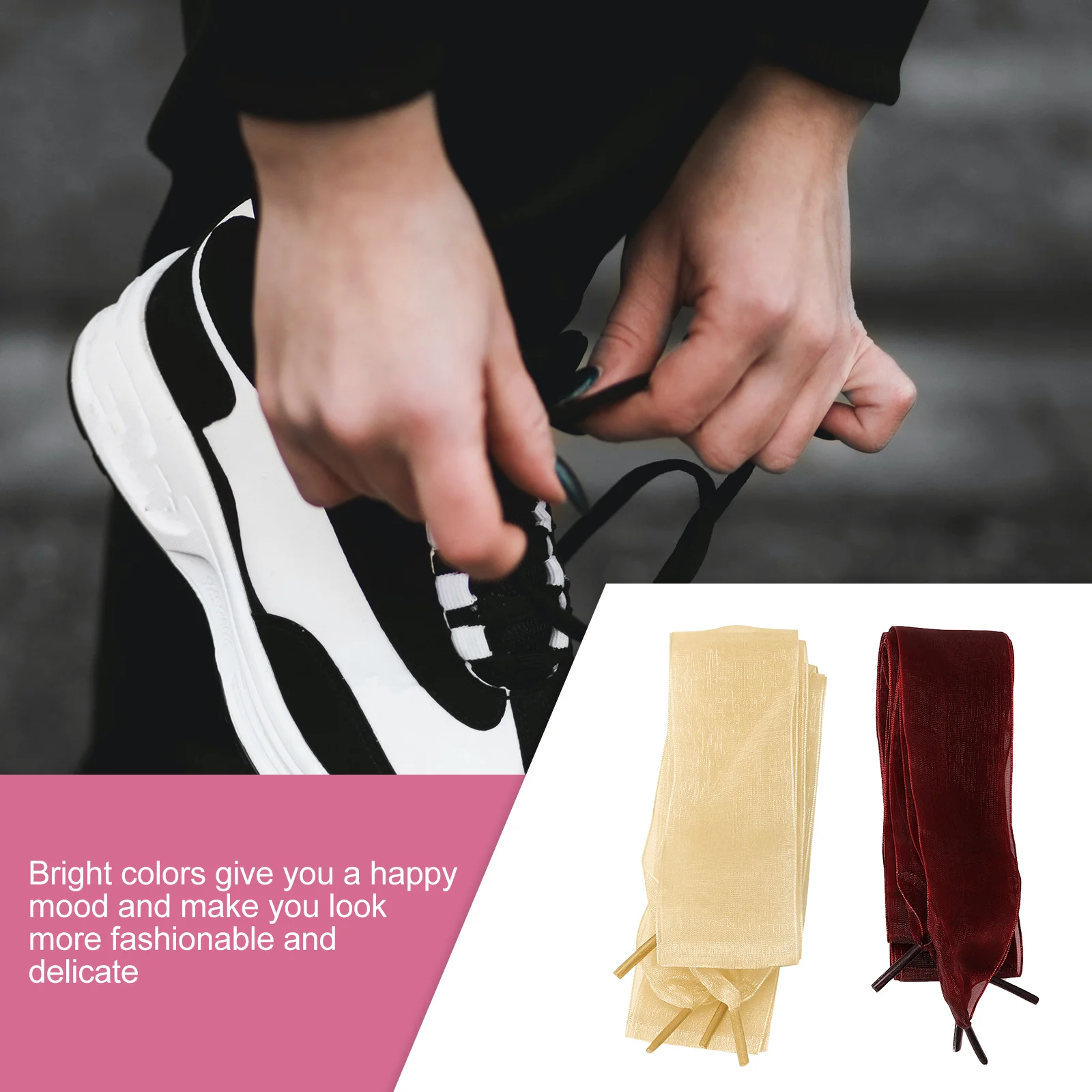 Рисунок 5 - 4 пары декоративных шнурков с лентами