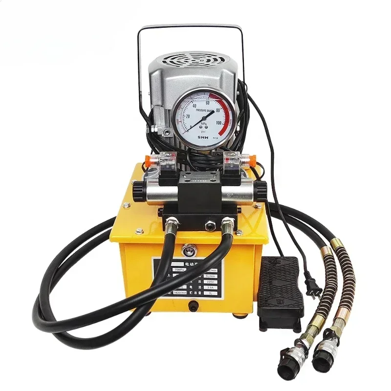 

DB075-D2 Double Action pedal switch control 220V / 380V 700 Bar Electric Hydraulic Oil Pump
