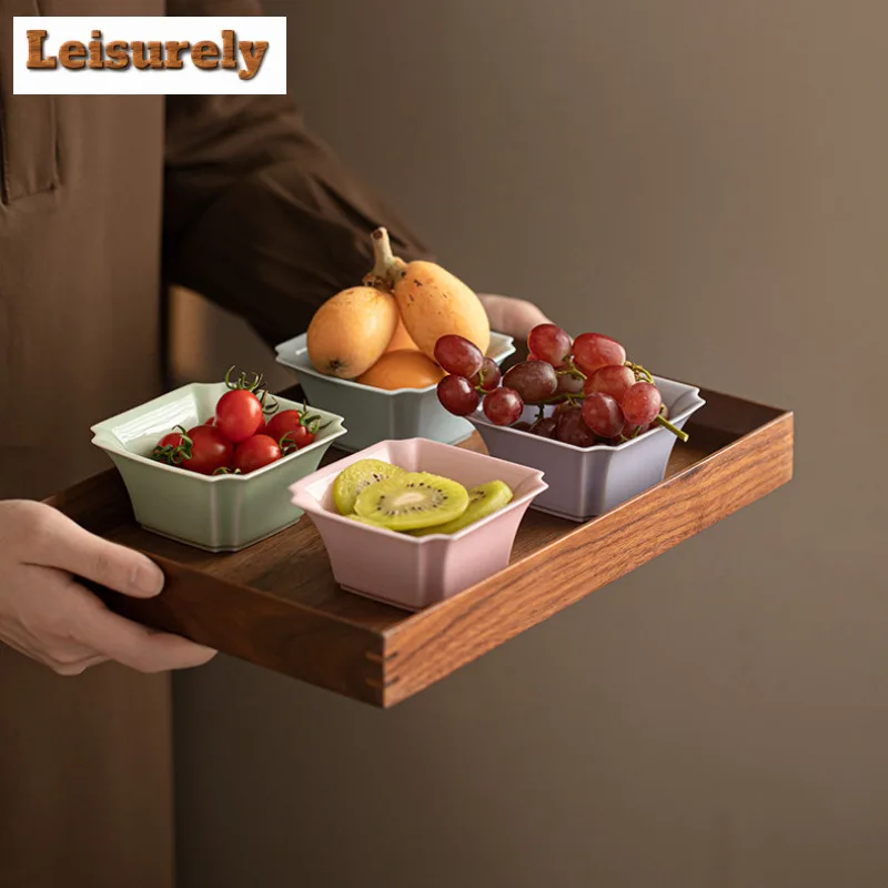 Elegant Sea Wave Fruit Dishes Elegant Pastry Plate Dim Sum Plate Food Storage Tray Household Plates For Food Accessories Craft