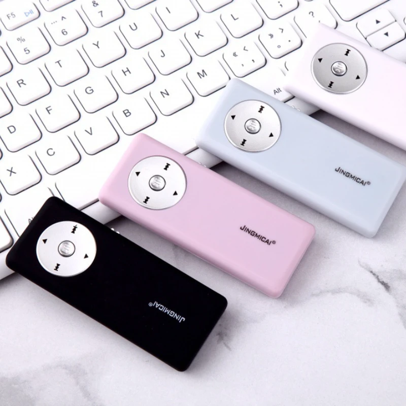 단색 외장 사운드 카드 MP3 세트, 학생용 무료 128GB 메모리 카드, 귀여운 패션, 심플 롱 스트립