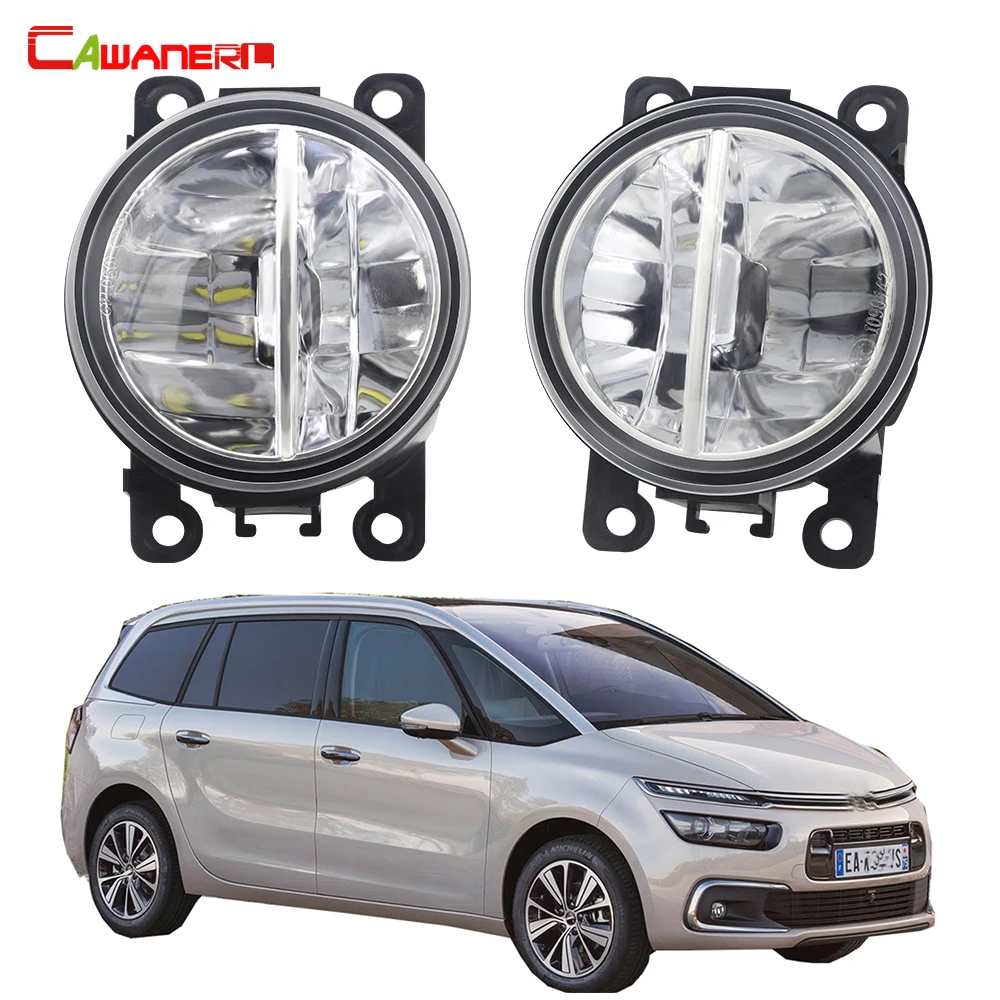 2 Pcs 30W Car Front Fog Light Assembly H11 Led Fog Daytime Running Lamp Drl Per Citroen C4 Coupe Hatchback Picasso 2004-2015