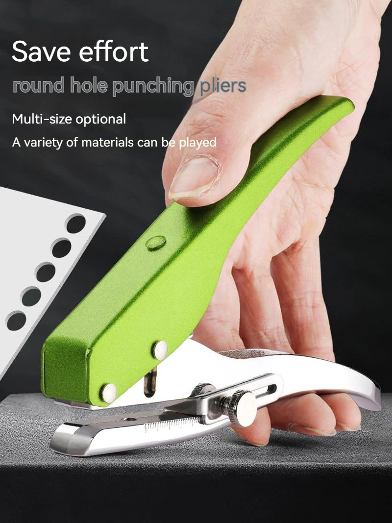 Circle Hole Punch for ID Cards and Photos Office Supplies