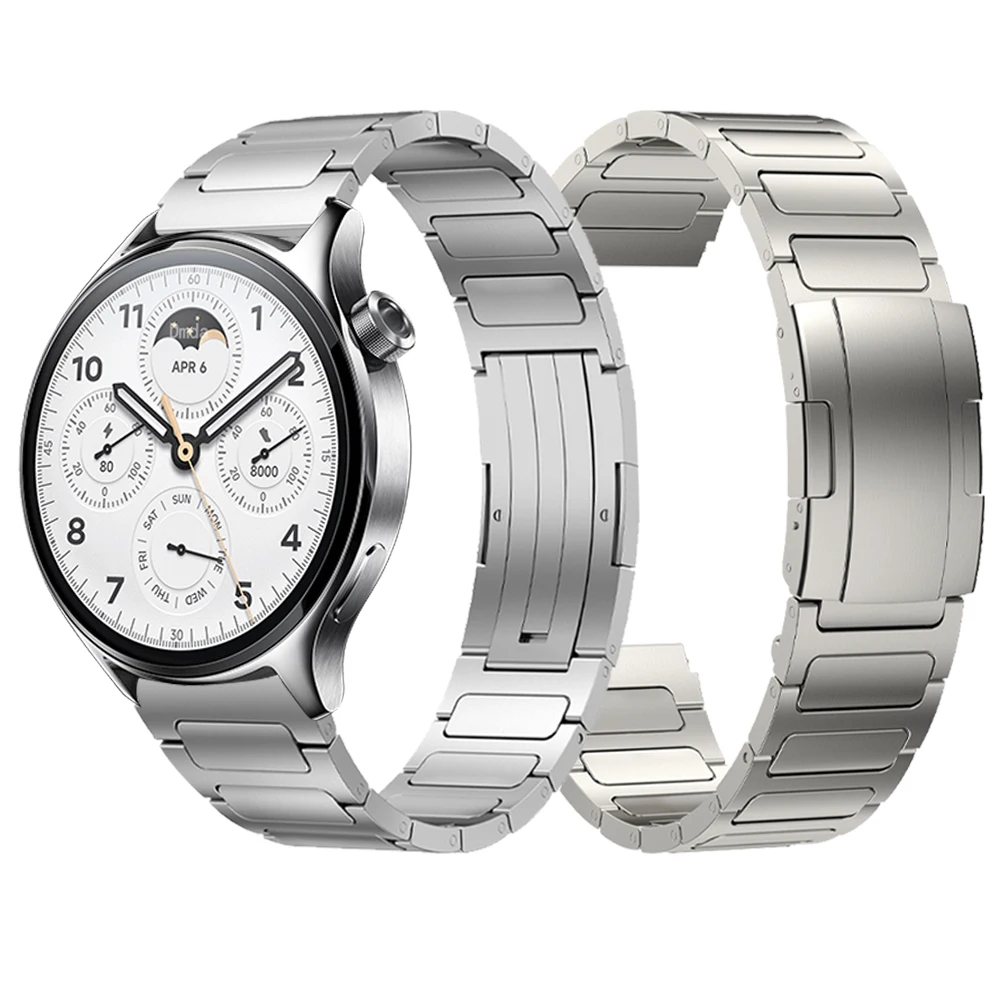 

Metal Luxury Titanium 22mm Strap For Xiaomi Watch S2 S1 Pro Xiaomi Mi Color2 Band For Huawei WATCH4 Bracelet Men Belt Accessorie
