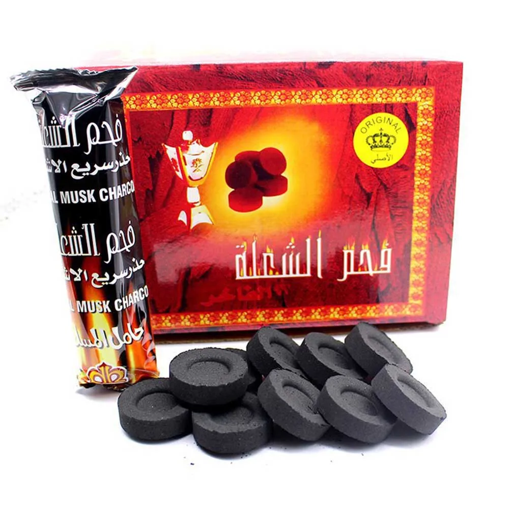 

Quick Light Charcoal Briquettes, Charcoal Disk Lights, 33 mm Nature Coal Disks, Instant Fire Coal Tablet (100Pcs)