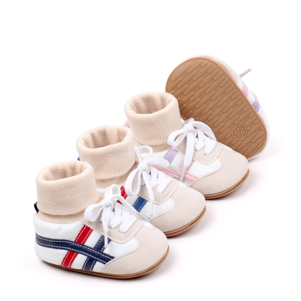 Baby Sock Shos Autumn and Winter Baby Girls Boys Ankle-covered Style 0-1 Year Old Anti Slip Fashion Design Newborn Infant Shoes baby shoes