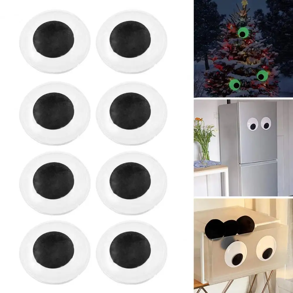 8Pcs Halloween For Bushes Big Googly Eyes Halloween Wiggle Eyes Self-Adhesive Sticker For DIY Crafts Home Decor