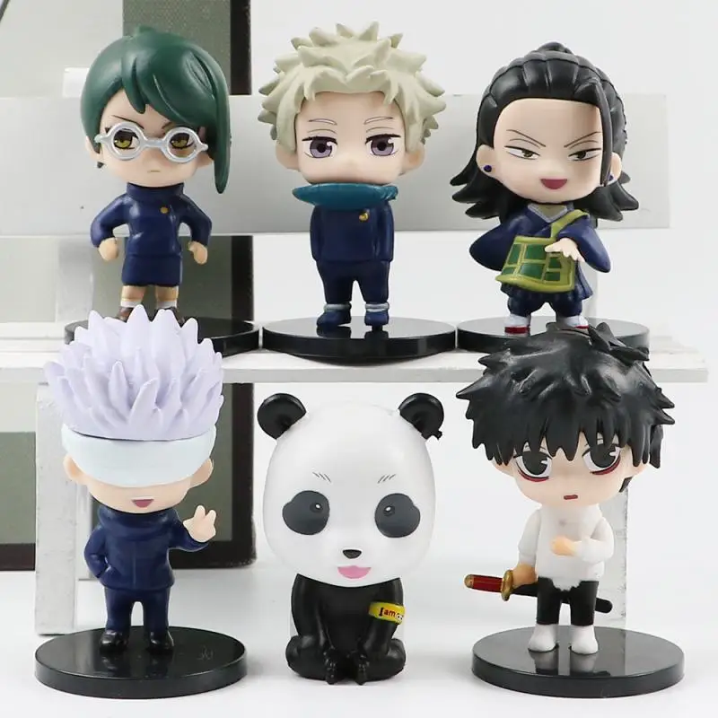 

Cartoon Jujutsu Kaisen figure Itadori Yuji Satoru Gojo Nobara desktop cake peripheral ornaments couple birthday gift PVC model